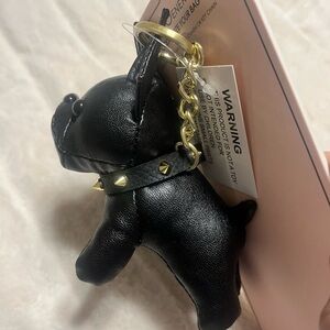 VIRAL TikTok Black Frenchie Bag Charm BCBGeneration Keychain Purse Clip Charm